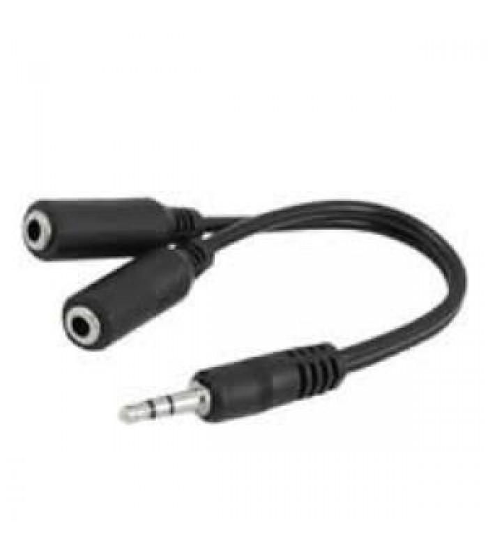 TopSync 6in Stereo Splitter Cable - 3.5mm Male to 2x 3.5mm Female