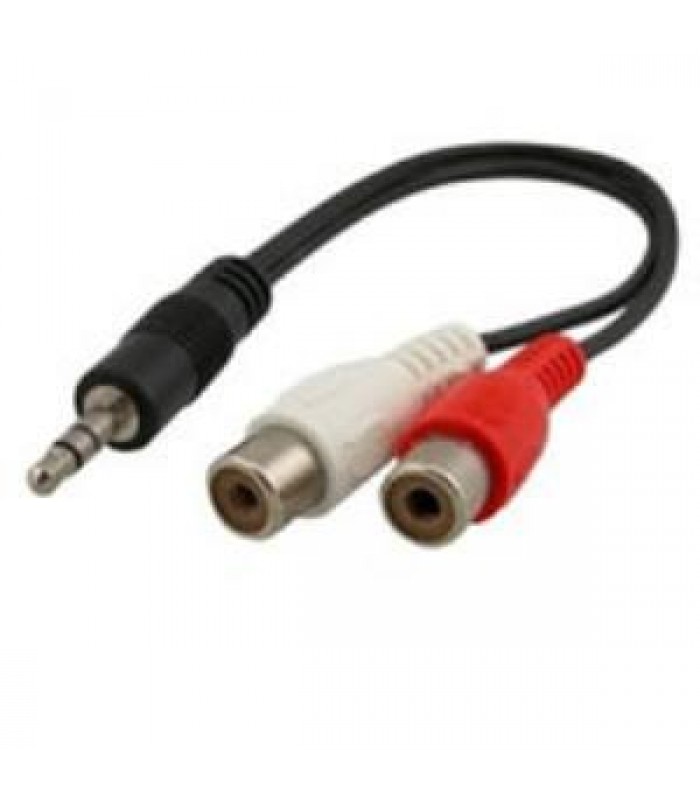 TopSync Y Adaptor, 3.5mm stereo male to 2 RCA female