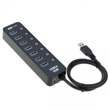 TopSync Superspeed 7 Port USB 3.0 Hub ON/OFF switch