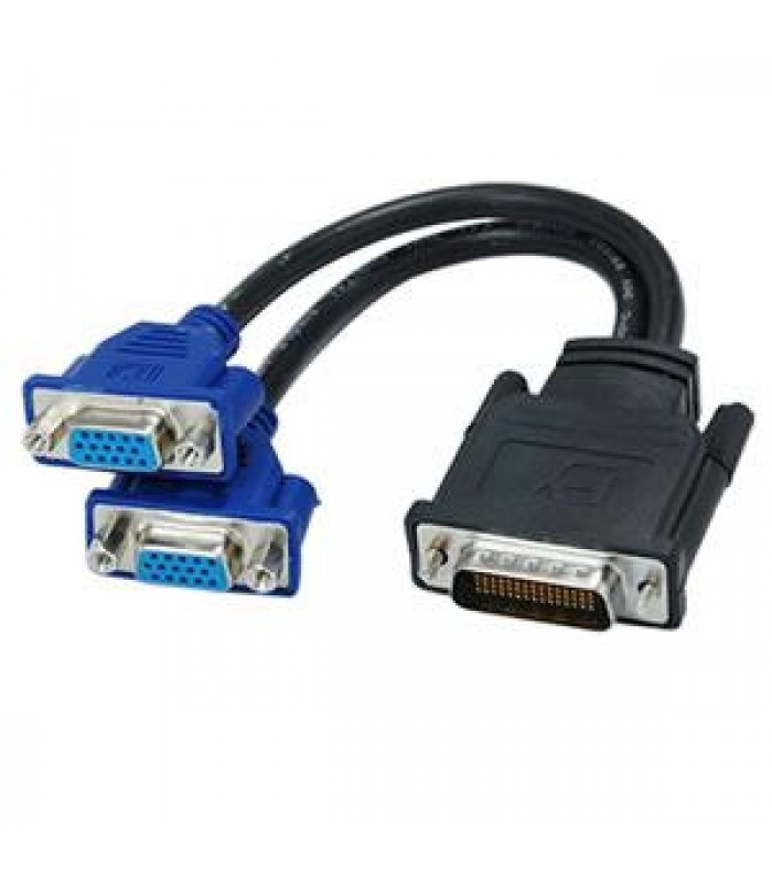 DMS-59 male to Dual VGA Video female Cable adapter