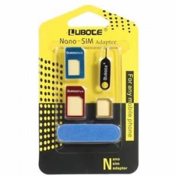 Adaptateur de carte SIM Standard, Micro et Nano avec outil éjection et papier sablé