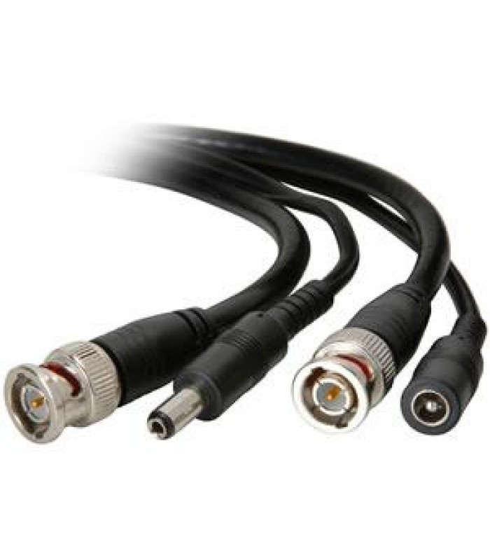 TopSync CCTV 10FT BNC to BNC Video cable with DC power wire