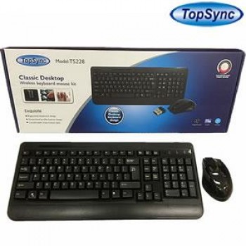 TopSync Wireless Keyboard and Optical Mouse - 2.4 GHz Wireless