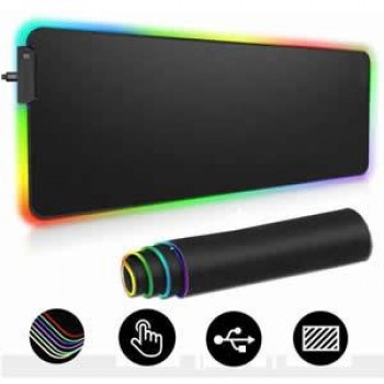 Tapis de souris de jeu avec éclairage LED - 780x300x4 mm (30,7x11,8x0,15 pouces)