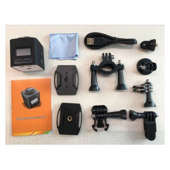 Caméra action sportive 360°, Wi-Fi, HD, 1080P, 4K, noir de Global Tone