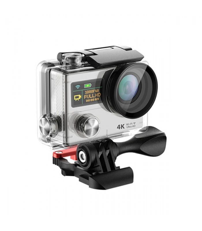 Global Tone HD Sport Wi-Fi Action Camera 1080P, 4K, Dual Lens, Black, Wireless remote