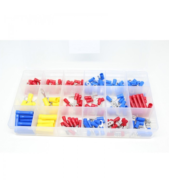 Global Tone 175 pieces terminal assortment in a reusable plastic box