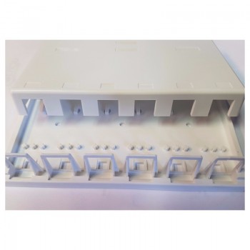 Global Tone 6-Ports Keystone Jack Surface Mount Box - White