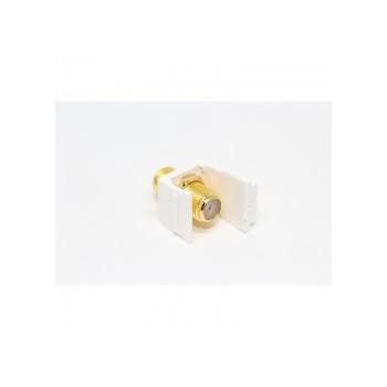 Global Tone Keystone Jack F Coaxial, Gold Plated