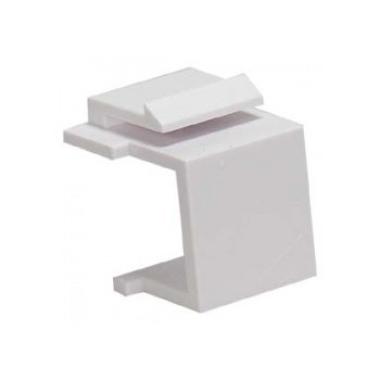 Global Tone blank data wall plate cover keystone White