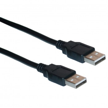 Global Tone USB 2.0 A Male to A Male Cable 6ft Black