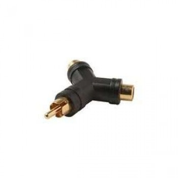 Global Tone Y adapter RCA Male to 2 RCA Female