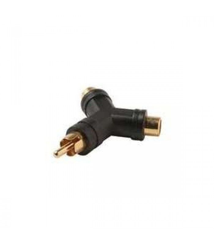 Global Tone Y adapter RCA Male to 2 RCA Female