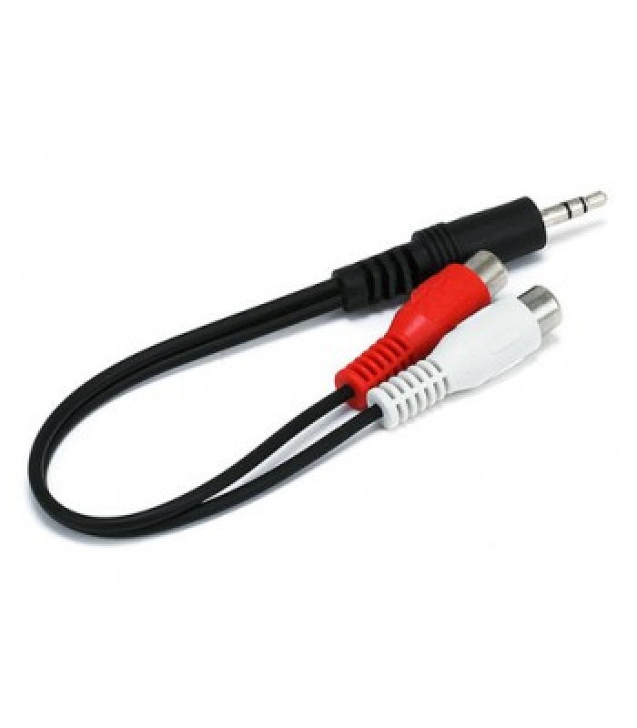 Global Tone 3.5mm Male to 2 RCA Female