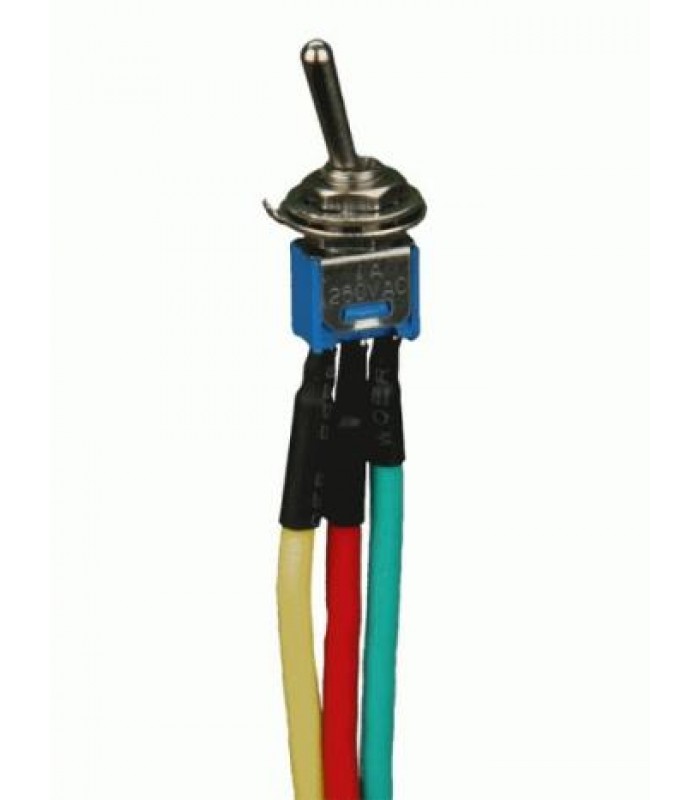 Mini toggle switch ON/ON with 5 leads