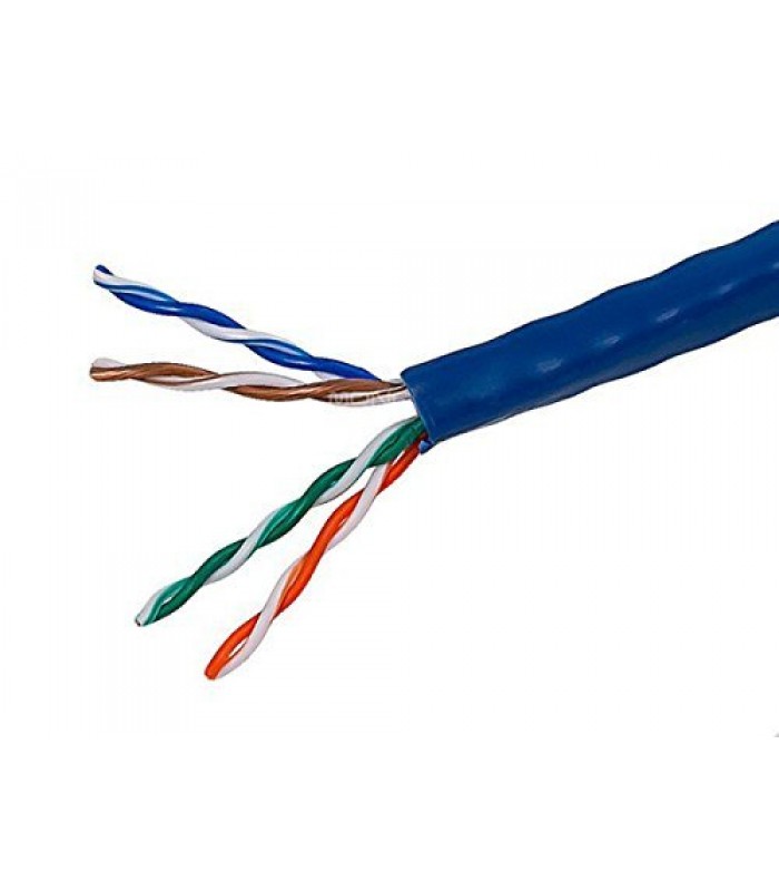 CAT5E solid UTP 4P* BLUE LAN cable 1000ft PULL BOX CCA