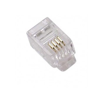 Connecteur RJ11 6P4C, Plaqué Or, Sac de 100pcs de Global Tone