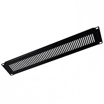Plaque ventilée pour Cabinet, 1U, Largeur: 19", noir
