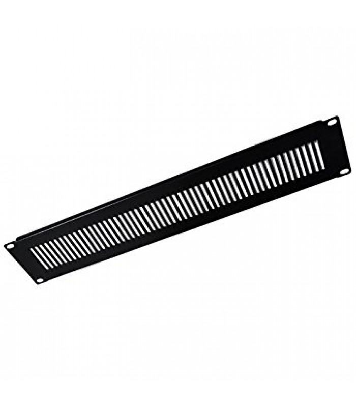 Rackmount Vented Blanking Panel, 1U, Width: 19, black