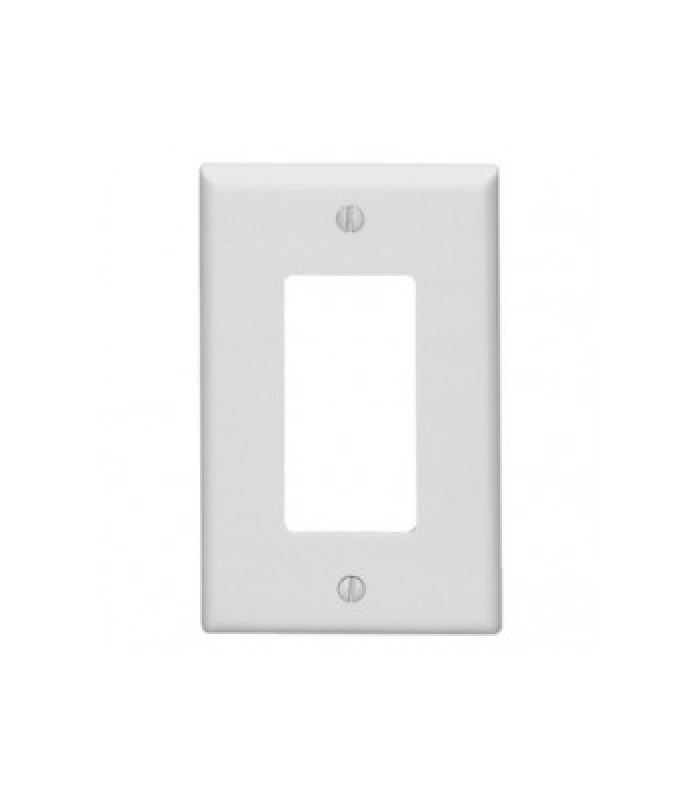 Global Tone Decorative Single Gang Wall Plate - White