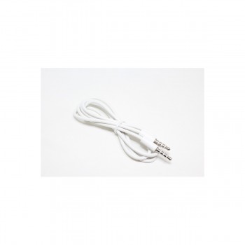 Global Tone 3ft 3.5mm Male To 3.5mm Male Stereo Audio Cable, 3 contacts, White