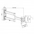 Global Tone Wall Mount Bracket for LCD/LED, 10 to 27, Swivel: 180°, Tilt:-5°~+15°