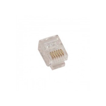 Connecteur RJ12 6P6C, Plaqué Or, Sac de 100pcs de Global Tone