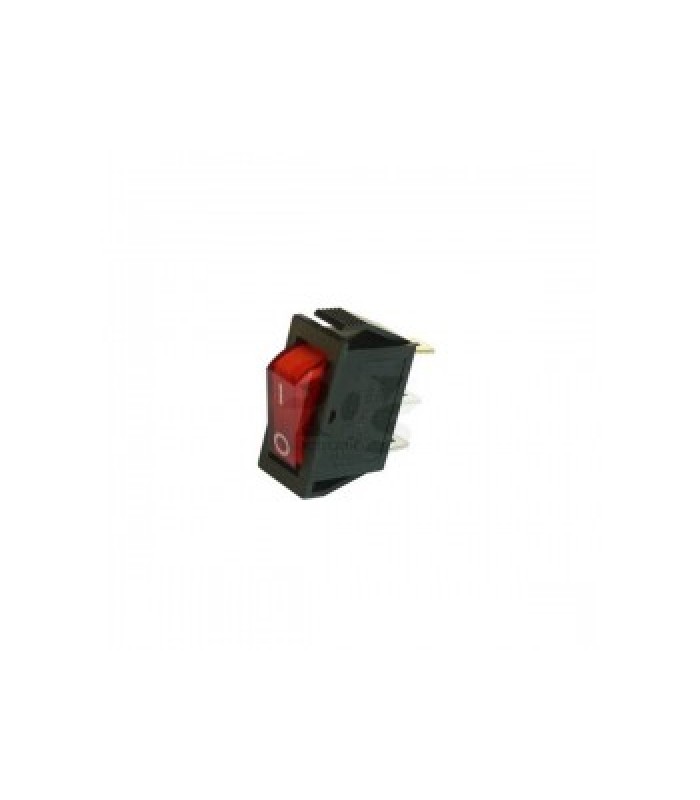 Global Tone Rocker Switch with red light, 125V, 15A