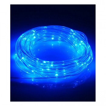 Global Tone 10m LED Rope Lights, 100 LEDS, IP67, 4.8W, Blue, 12 Volt