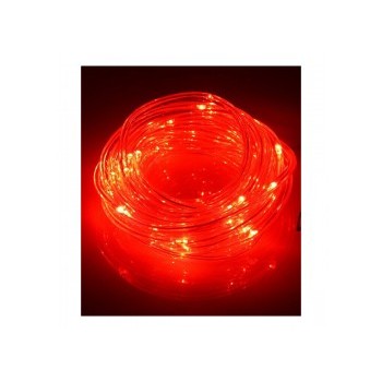 Global Tone 10m LED Rope Lights, 100 LEDS, IP67, 4.8W, Red, 12 Volt