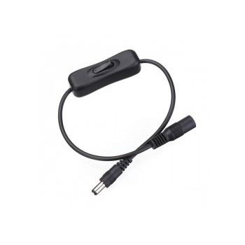 Interrupteur à bascule pour Ruban DEL (LED Strip), 2.1x5.5 mm, 1 pi. de Global Tone