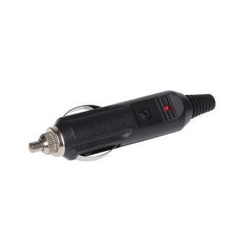 Lighter plug 12VDC with 15A fuse inside with Led indicator