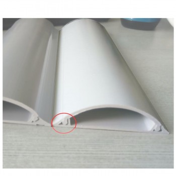 Global Tone Wiring Duct for floor, light white, Adhesive, 70x20x2.10mm, 2m