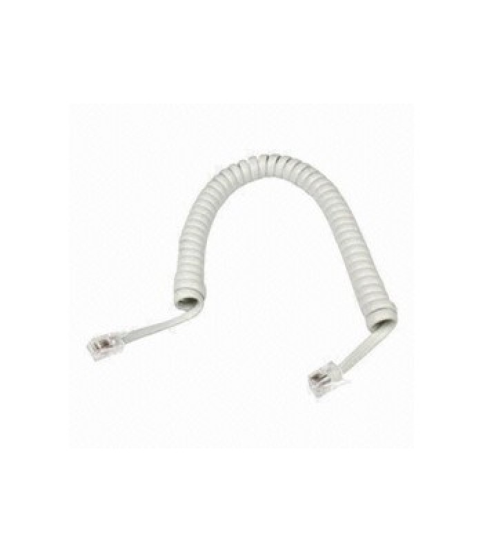 Global Tone 15ft Extension Cord for Telephone (4P4C), Male to Male, White