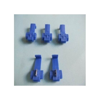 Terminals Tap Splice, 18-14 AWG, Blue, Bag of 25pcs