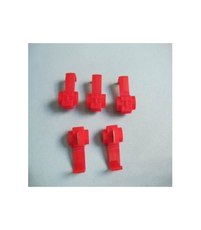 Terminals Tap Splice, 22-16 AWG, Red, Bag of 25pcs