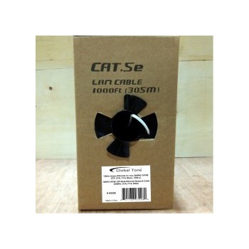 Câble réseau Ethernet en vrac 24AWG CAT5E UTP, CCA, FT6, Blanc, 1000 pi.