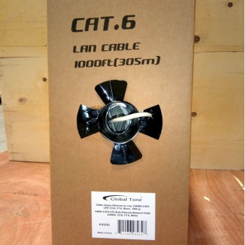 Câble réseau Ethernet en vrac 23AWG CAT6 UTP, CCA, , Blanc , 1000 pi.