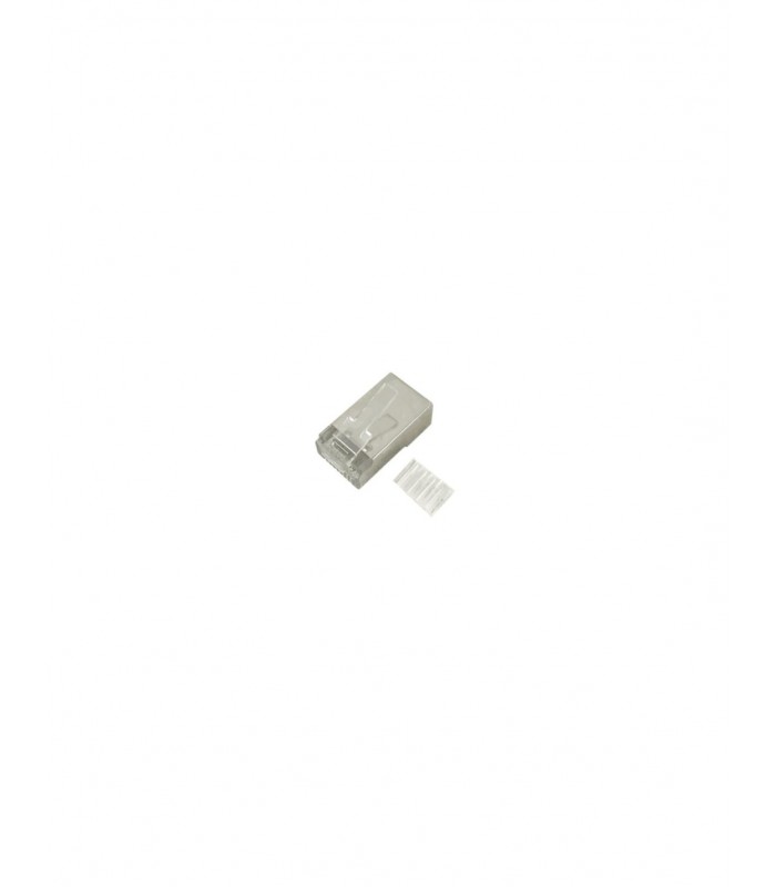 Global Tone RJ45 CAT6 Connectors, Plastic Guide Bag of 10pcs