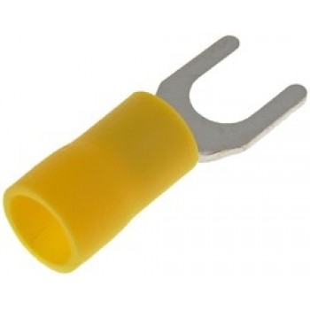 Terminaux Fourchette No.8 12-10, vinyle, isolé, 10-1348c, Sac de 25pcs