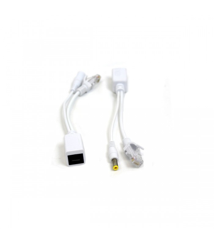 Ethernet CAT6 extender with power, White