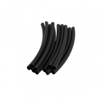 Tubes Thermorétractable avec colle Double paroi 3/8" 3:1 6" Noir Sac 10pcs de Global Tone