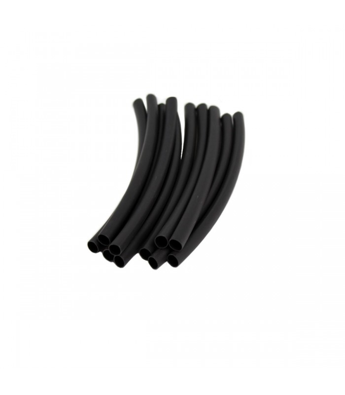 Tubes Thermorétractable avec colle Double paroi 1/4 3:1 6 Noir Sac 10pcs de Global Tone