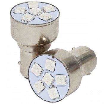 PureVolt 1157 Light At 6 Red LEDs 5050SMD - Pack of 2