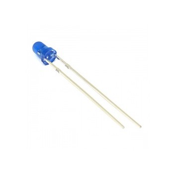 Global Tone DEL 3mm, Bleu, 3000-4000MCD, 3VDC, Sac de 100pcs