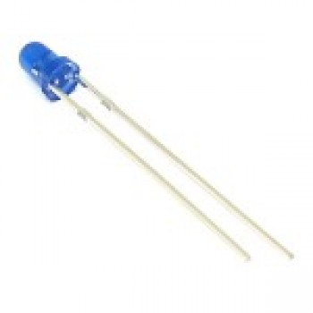 Global Tone LED 5mm, Blue, 3000-4000MCD, 3VDC, Bag of 100pcs