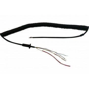 Replacement MIC CORD - 6 wire - 10 Ft Coiled - CB / Ham Radio
