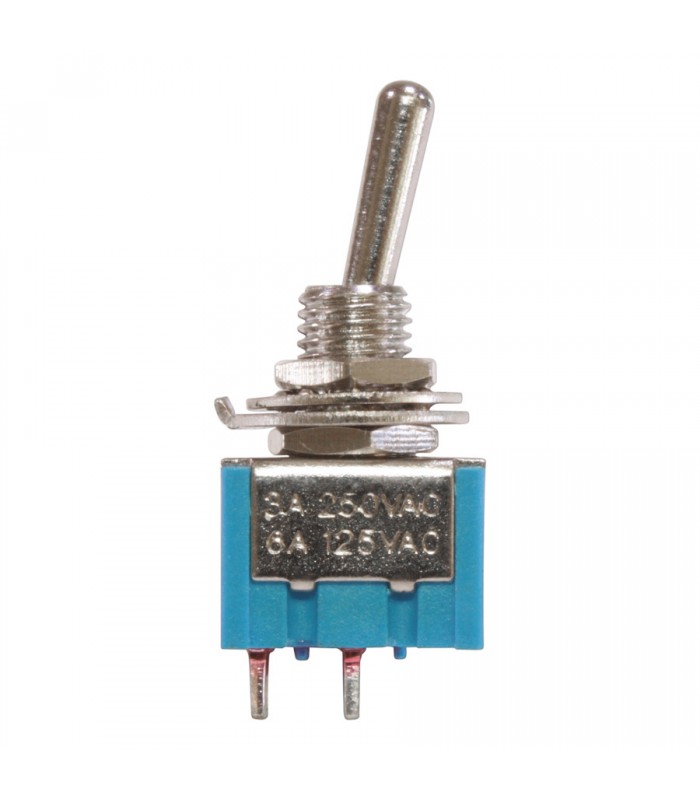 PureVolt Miniature Toggle Switch S.P.S.T. - ON/OFF - 125V - 6A