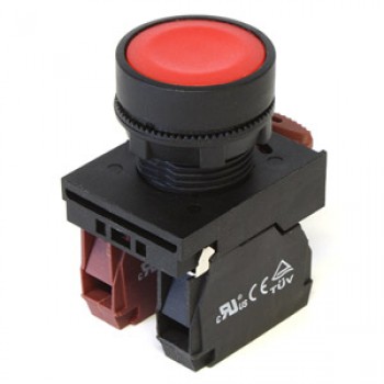 Bouton poussoir momentané - rouge