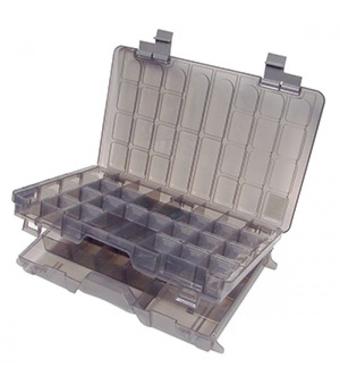 Heavy Duty Plastic Organizer with 2 Stacked Levels